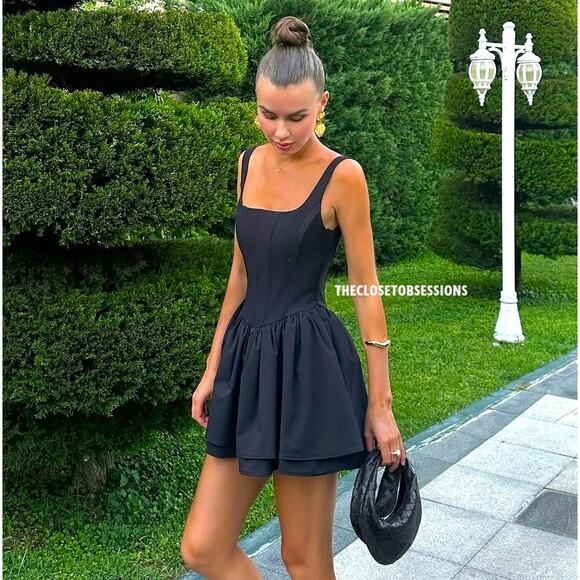 Zara Dresses & Skirts - ZARA Blogger Fave A-Line Mini Dress 🖤 NWT | Size M
